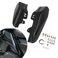 For Harley Touring Street Glide Road King FLHX 2001-2008 Motorcycle Heat Shield Air Deflector Black Engine Mid Frame Trim ABS