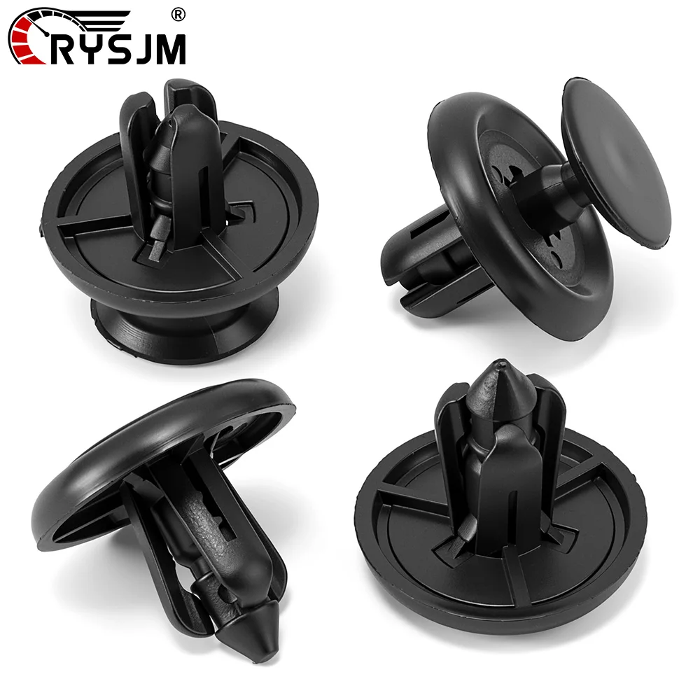 Car Buckle Push Rivet 7mm Black Plastic Auto Fasteners Rivets Clips for Toyota for Prius for Lexus Vehicle Bumpers Trim Clips
