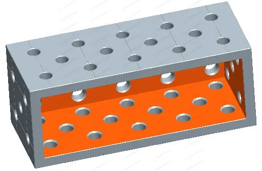 Special Type Square Box L Type Square Box Cast Iron Steel 3D Flexible Welding Platform Extension Height Fasteners Fixtures