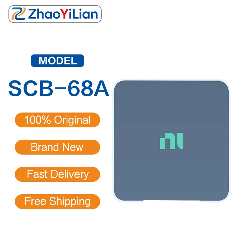 For SCB-68A 782536-01 68 Pin Shielded DAQ Terminal Block DIN Rail Mount Cold Junction Compensation Breakout Box