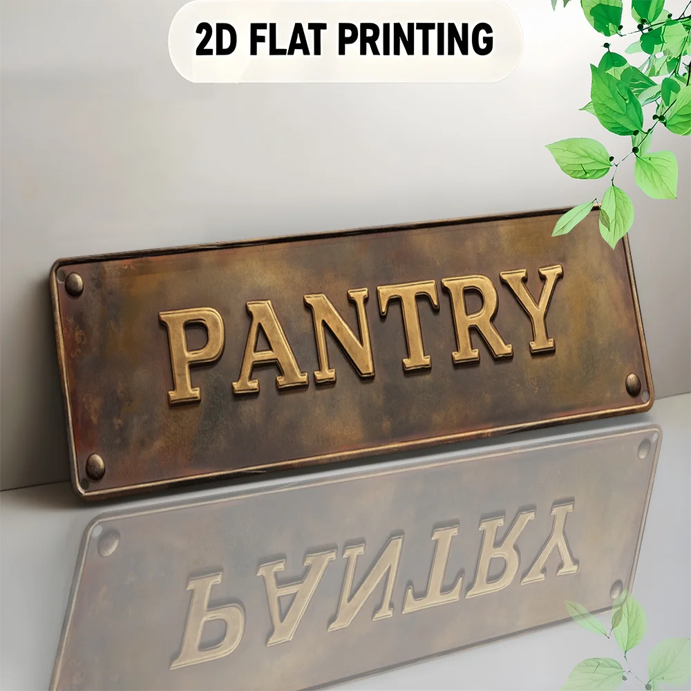 2D Flat, Vintage Art Deco Aluminum 
