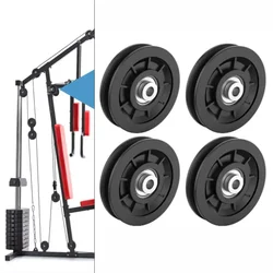 4Pcs Nylon Bearing Pulley Wheel Round Fitness Pulley Wheel Bearing Replacement Gym Equipment Part 60/70/88/90/95mm Size Optional