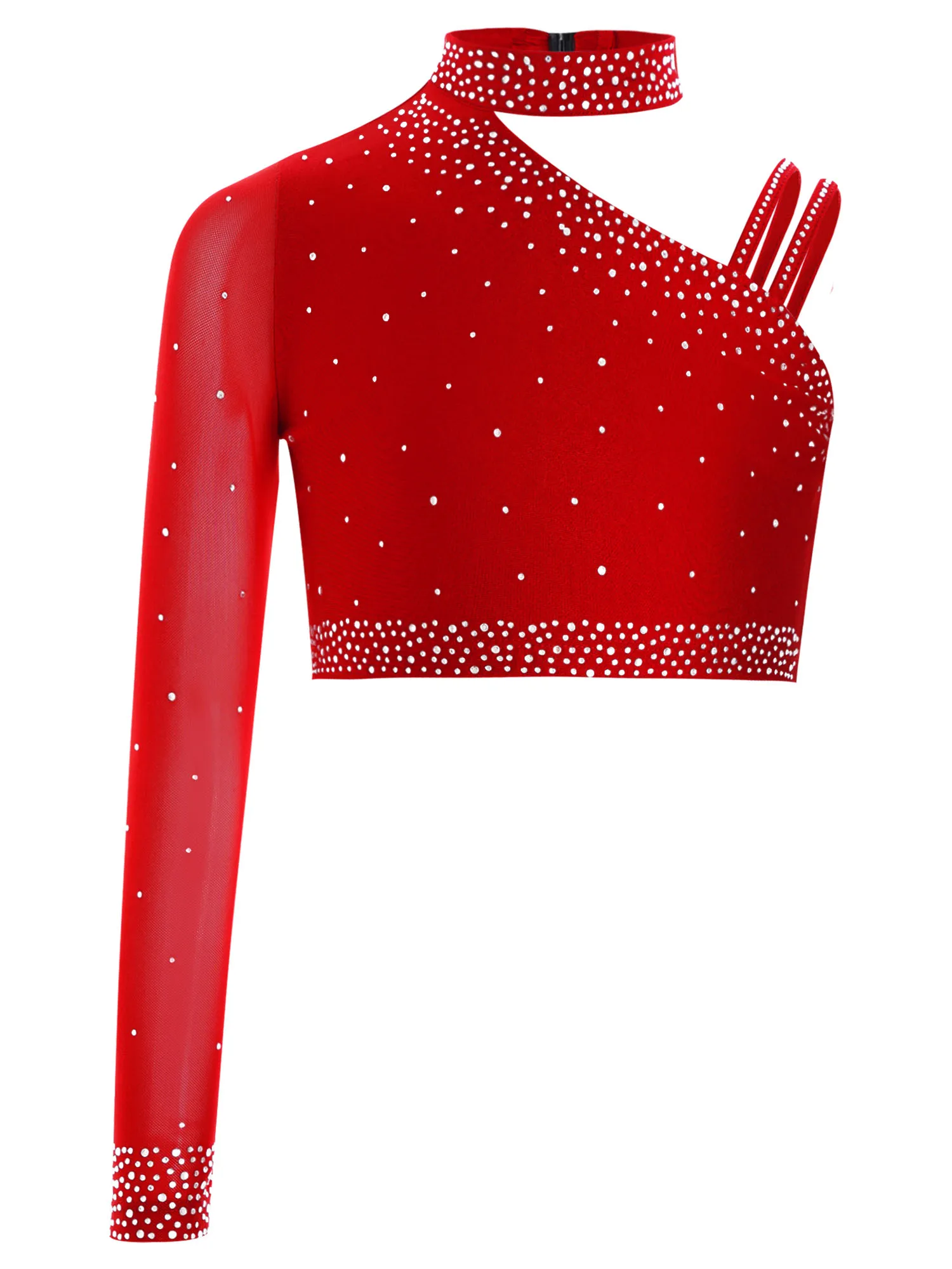 Set da balletto per bambina, spettacolo di danza, costume da ballerina, abiti sportivi, abbigliamento da danza moderna e contemporanea, taglio a spalla irregolare