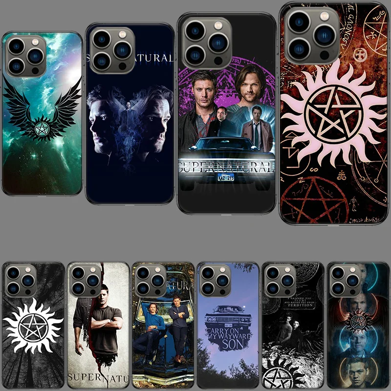 Babaite Supernatural SPN Dean And Sam Phone Case For Apple Iphone 15+ 14 Plus Fundas 16 Pro Max Capa 12 13 Mini Coque 11 Pro Cov