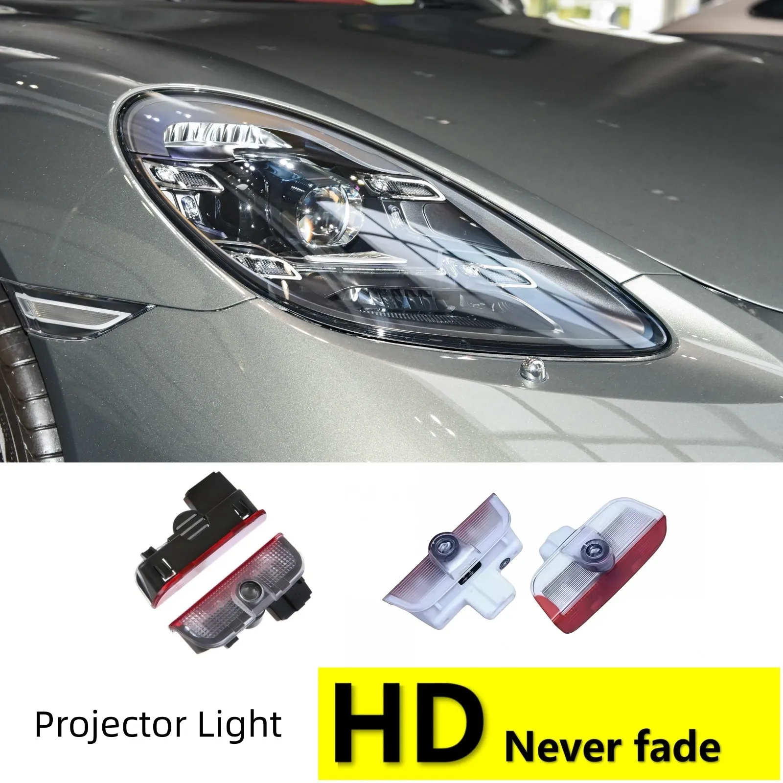 HD Led Car Door Welcome Light Courtesy Projector Lamp For Porsche Macan S 95B Cayenne 92A MK2 957 958 Boxster 718 911 S4 Cayman