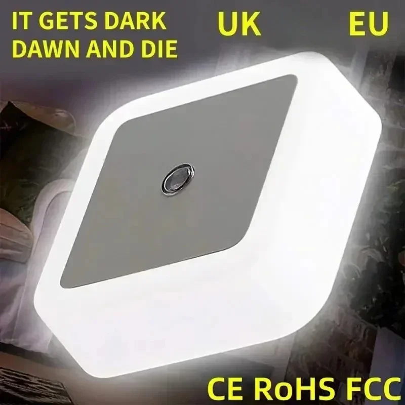 1/6PCS Wireless LED Night Light Sensor Light EU/UK Night lights Larger Aperture For Children Room Bedroom Decoration Lighting