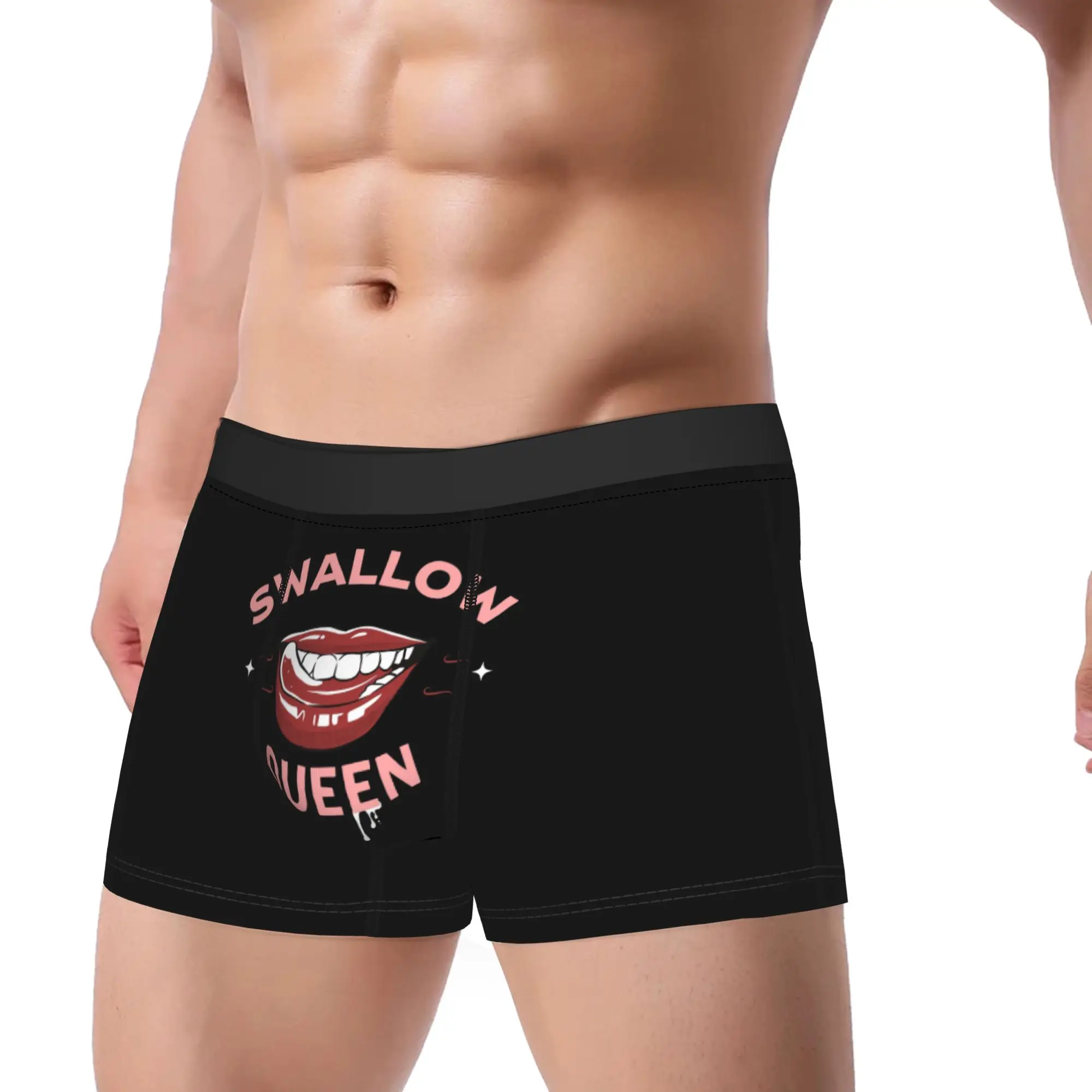 

Swallow Queen Throat Goat lips Man Underwear Boxer Briefs Shorts Panties Novelty Soft Underpants for Homme Plus Size