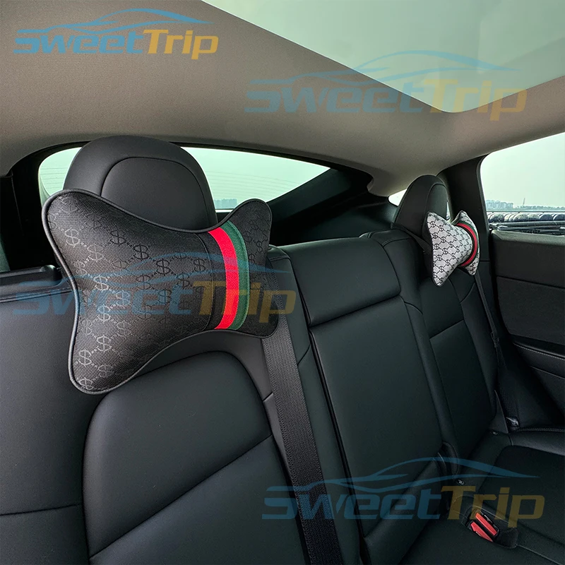 

High Quality Car Neck Pillow Fashion Car Headrest Pillow Universal Seat Headrest Cushion Car Accessories Interior 2025