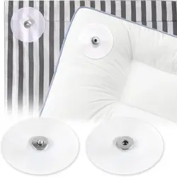 16Pcs Metal Duvet Cover Snaps Clips Clip in Place Fit All Thickness Corner Keepers Holds Easy to Install No More Shifting