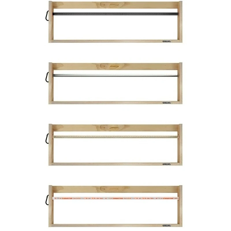 Book shelf Wall-mounted camping style Nordic wood bookshelf Bedroom living room storage Wall magazine shelf Newspapers
