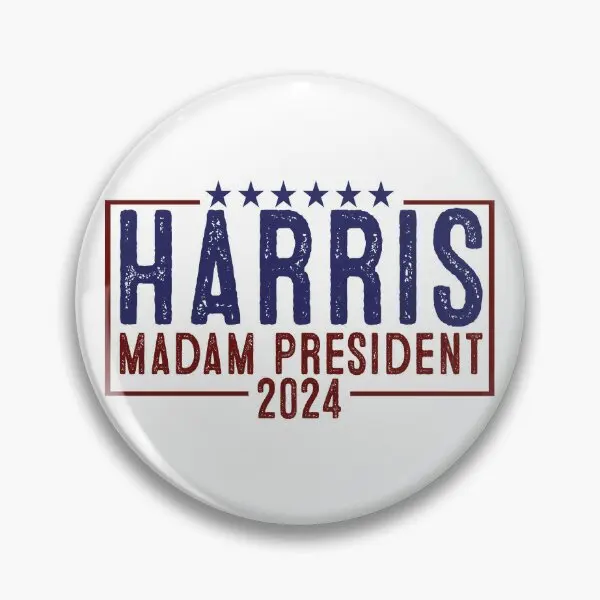 

Мягкая булавка на пуговицах Kamala harr2024, забавный мультяшный воротник, модные ювелирные изделия, необычный значок на женскую одежду