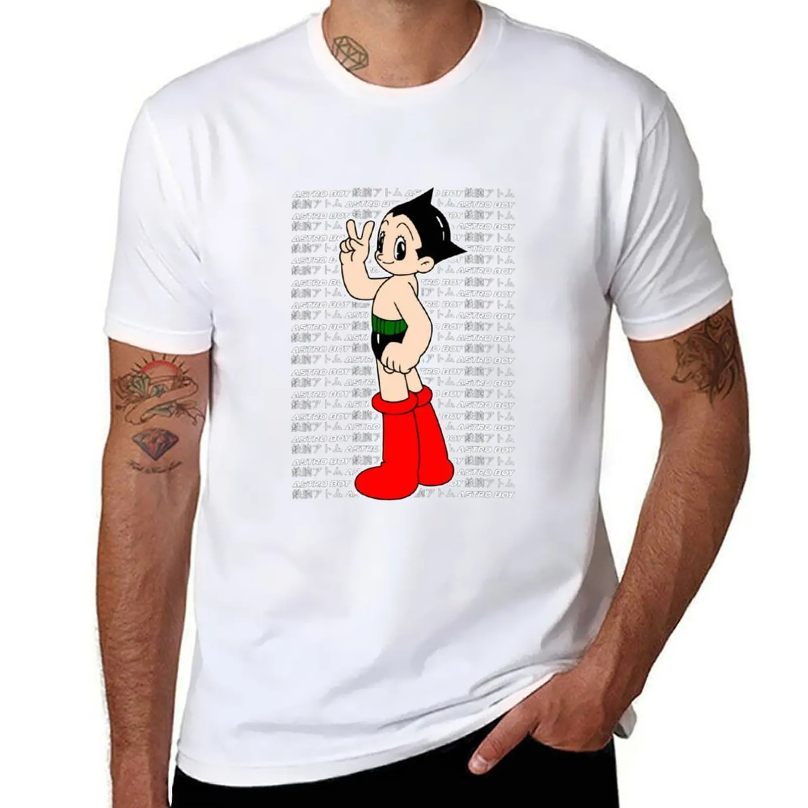 

Astro Boy Mighty Atom Tetsuwan Atom T-Shirt t shirt man plain t shirt for man 100 percent cotton T-Shirt