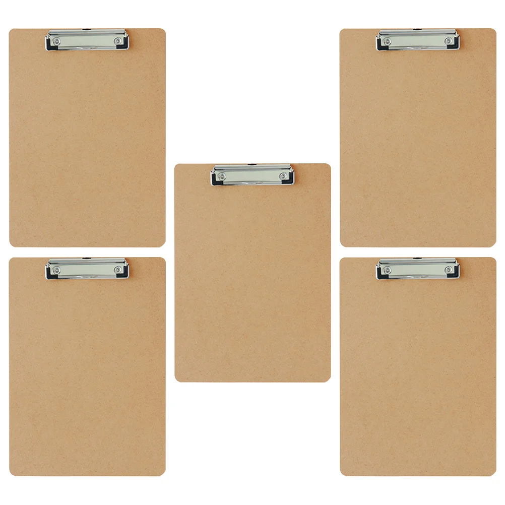 5 pçs pasta de arquivo de escritório placa de suporte de escrita flexível prático uso de longo prazo prancheta de desenho de conferência