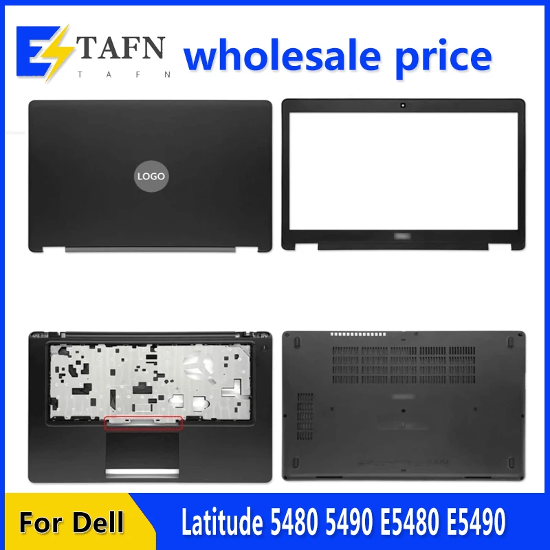 

NEW For Latitude 5480 5490 E5480 E5490 Laptop LCD Back Cover Front Bezel Upper Palmrest Bottom Base Case Keyboard Hinges