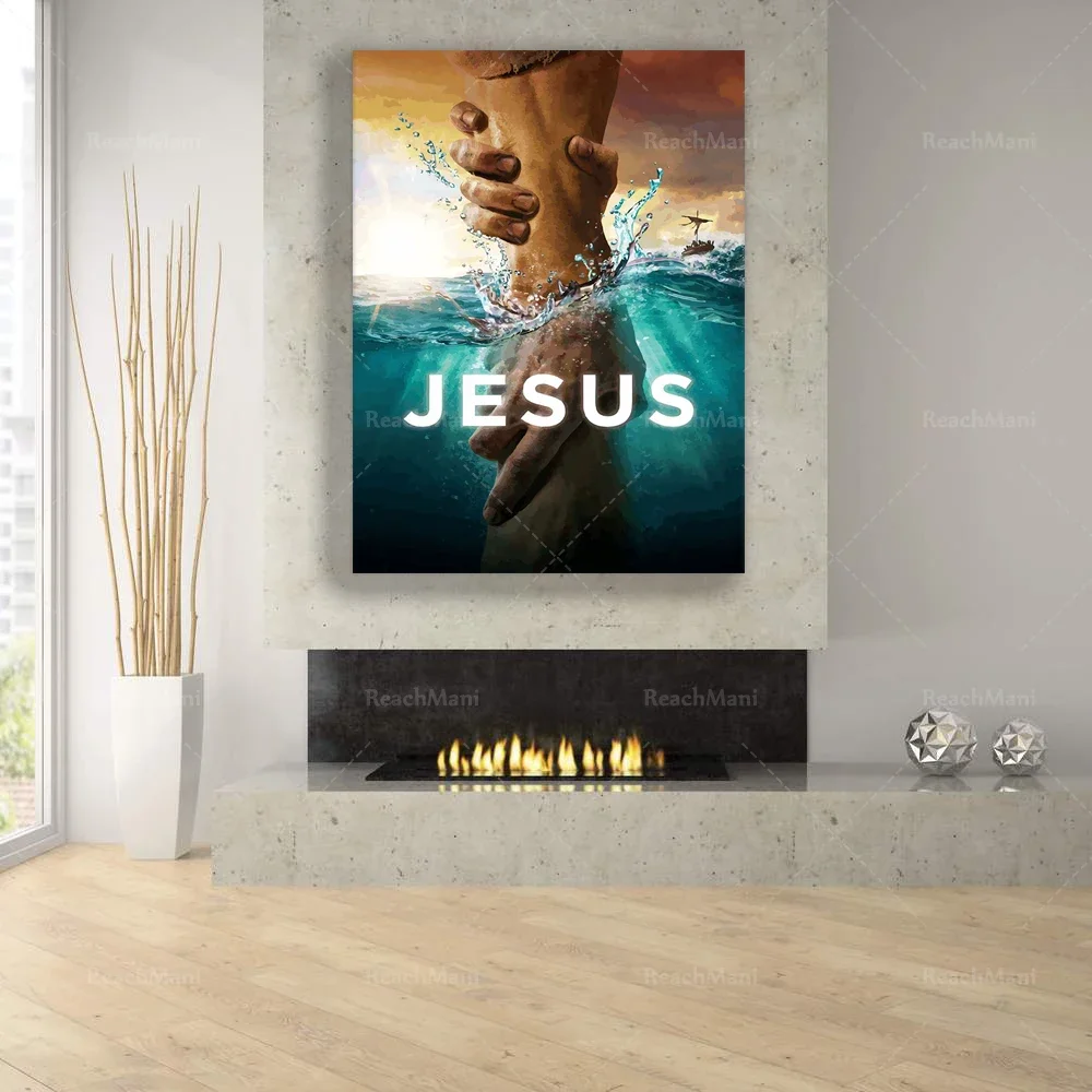 Don'T Be Afraid Just Have Faith Poster, Idea Gift For Jesus Lovers, Christian Gift, Modern Home Decor Wall Art Prints Canvas