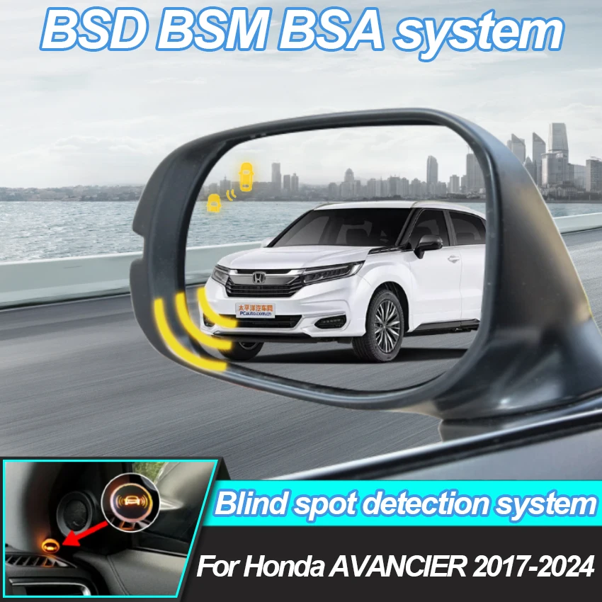 Car Blind Spot Detection System BSD BSA BSM Car Sensors Drive Rear Mirror Monitoring For Honda AVANCIER 2017-2024