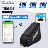 ChamRider 18650 Cell Battery 48V Ebike Triangle Electric Rechargeable 20AH 30AH 40AH Huge Capacity 1000W Super Powerful Bafang