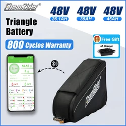 ChamRider 18650 셀 배터리, Ebike 삼각형 전기 충전식, 대용량, 1000W 초강력 Bafang, 48V, 20AH, 30AH, 40AH