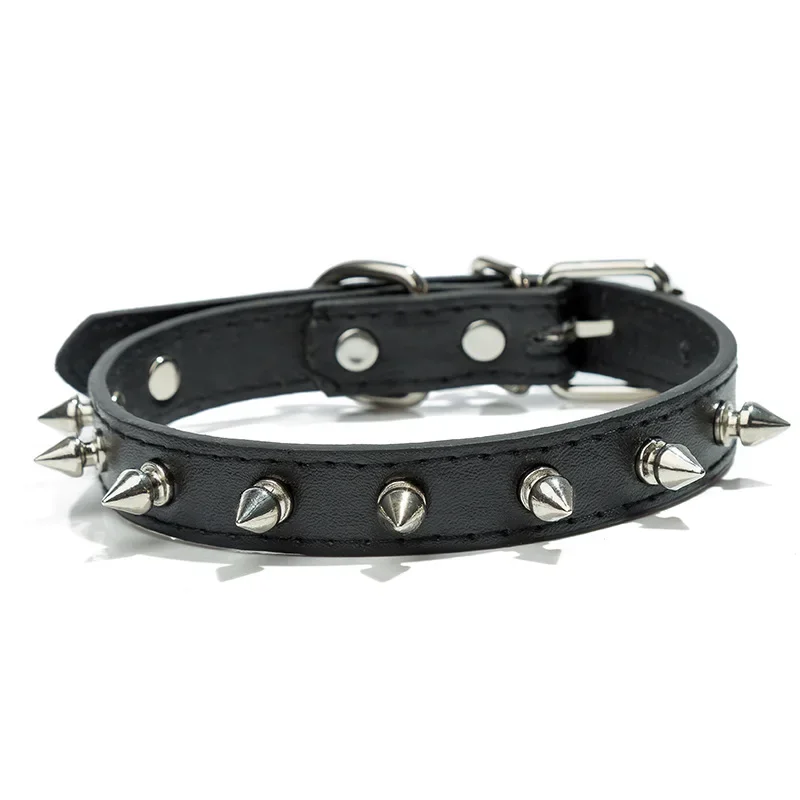 Harp Spiked Studded Leather Dog Collars Pu For Small Medium Large Dogs Pet Collar Rivets Anti-Bite Pet Products Neck Strap Flea