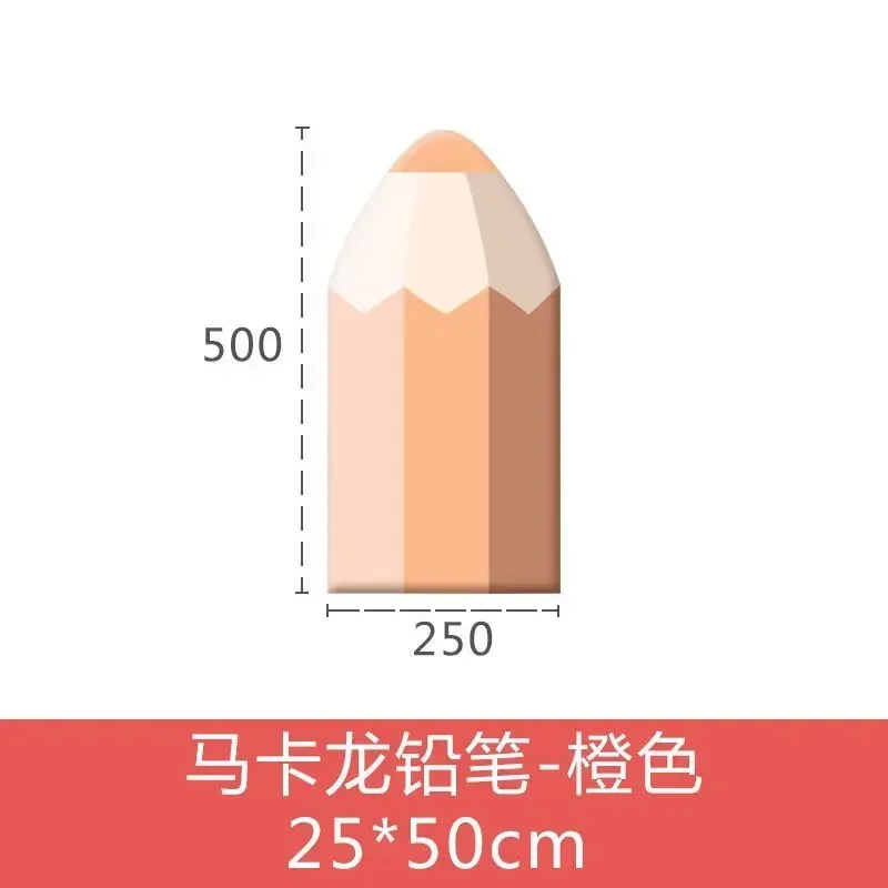 Kreskówka kształt ołówka zagłówek wystrój pokoju dziecięcego estetyczny zagłówek łóżka przedszkole antykolizyjny drewniany panel ścienny Cabecero