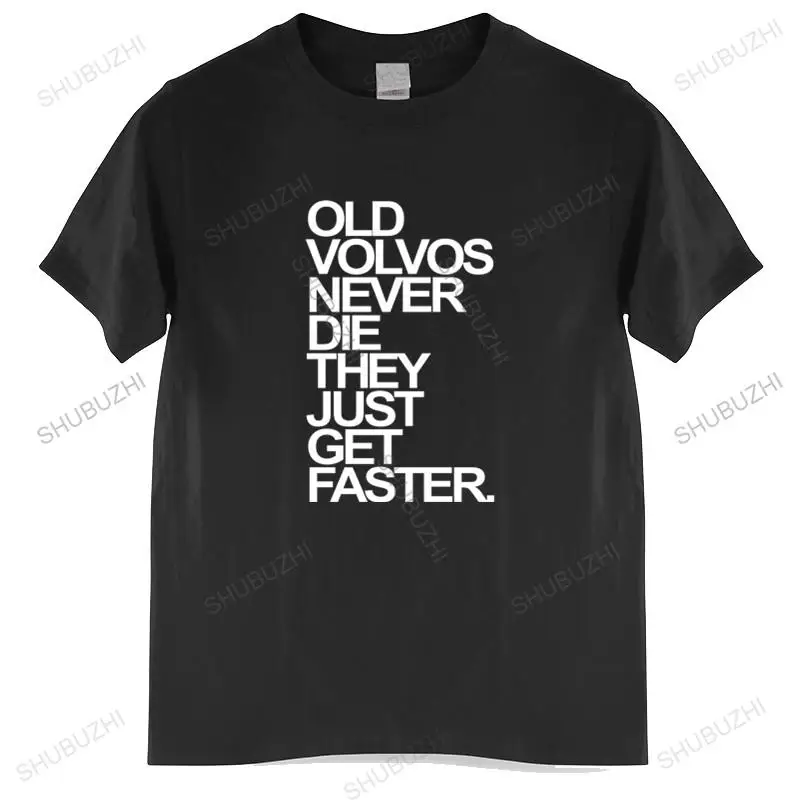 Männer oansatz t-shirt mode marke t-shirt schwarz neue Männer T shirt Herren alt Volvos Schnuffel Nie Sterben Baumwolle euro größe