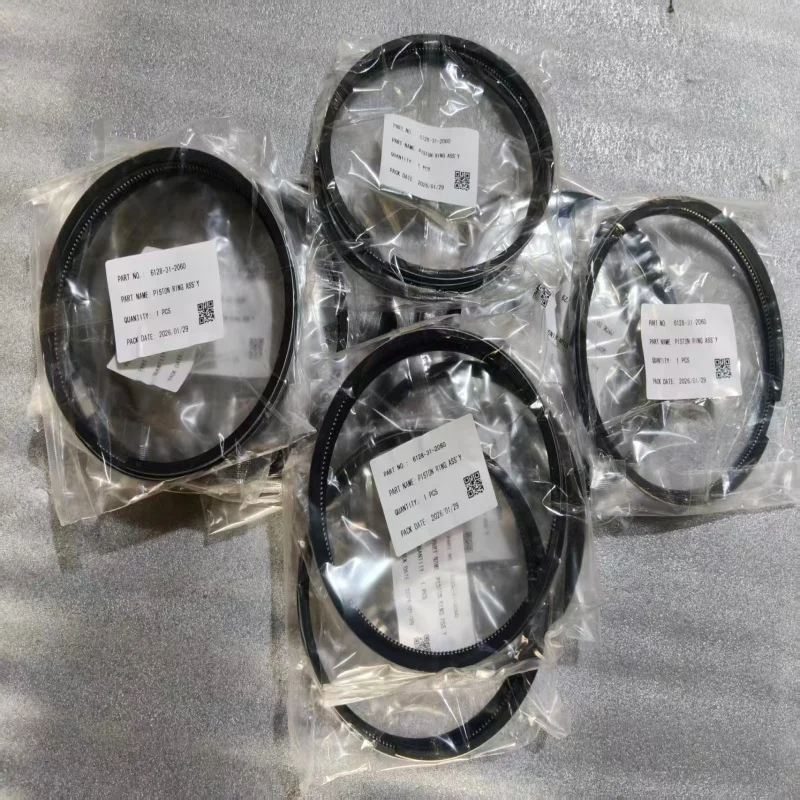 High-quality Spare Parts for Construction Machinery and Excavators 6128-31-2060 PISTON RING ASS'Y PISTON RING S6D155-4A PISTON