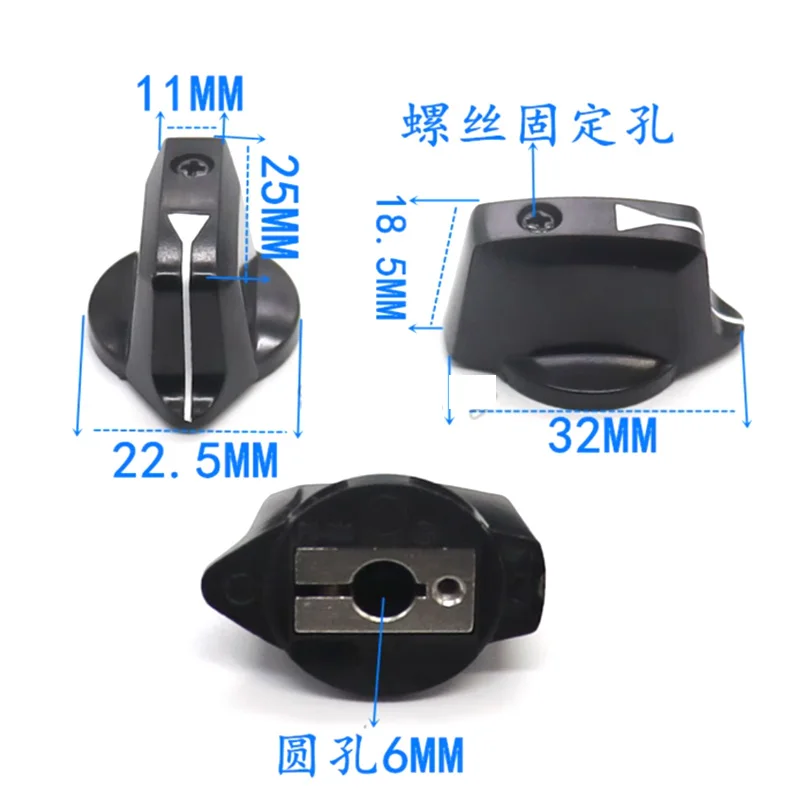 

1pc Brand New Code Band Switch Bakelite Knob PN-33C Inner Diameter 6MM with Locking Screw 32x18.5mm Switch Caps
