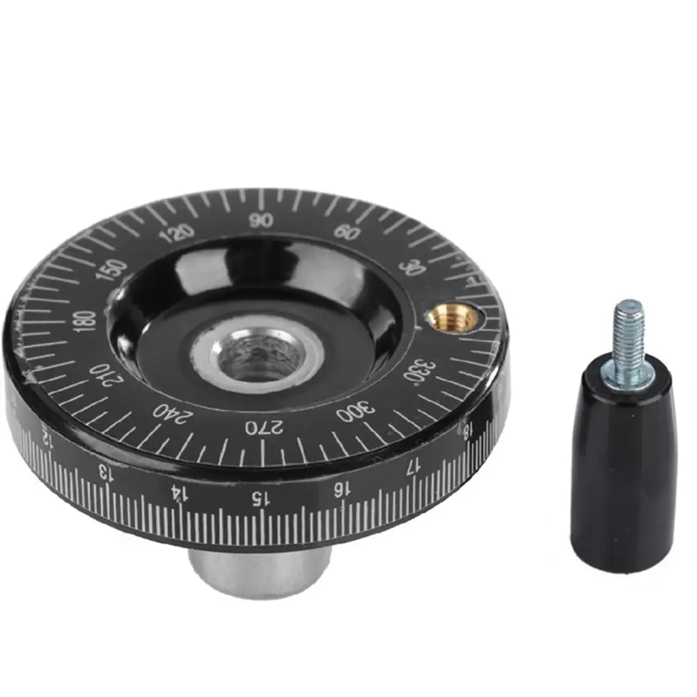 10 x 63 mm/8 x 63 mm/10 x 80 mm afgestudeerd handwiel met hoekschaal bakeliet frezen handwiel mechanische onderdelen