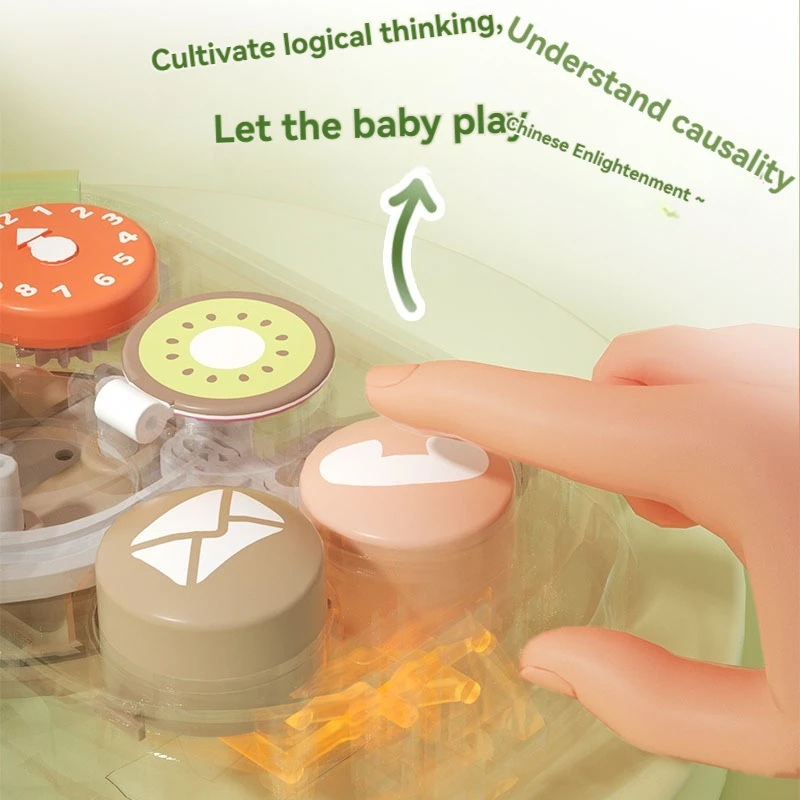 Montessori Early Education Simulation Simulation Simulation Busy Mobile Phone Baby Enlightenment Toy Causal Relationship