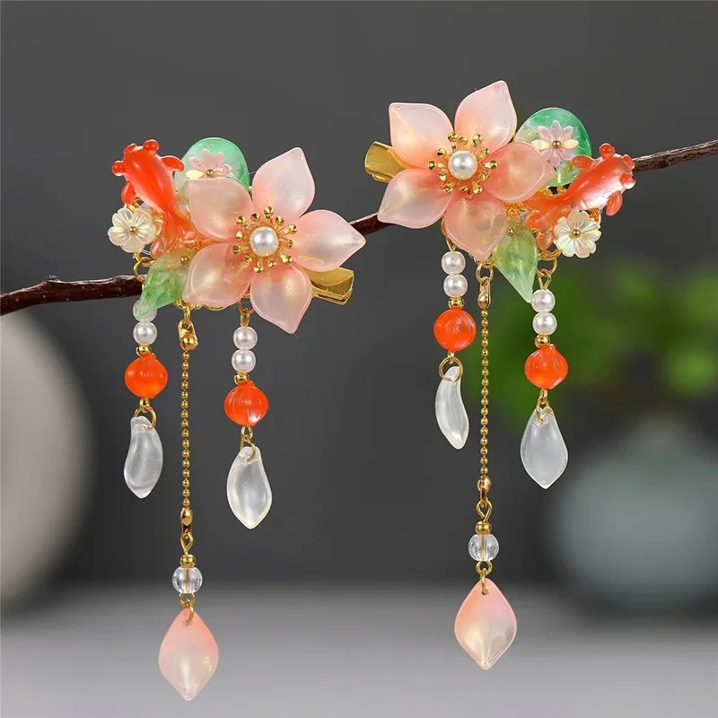 

Новый детский аксессуар для волос с кисточками в античном стиле, женская заколка для волос, аксессуар принцессы, заколка для волос для маленьких девочек