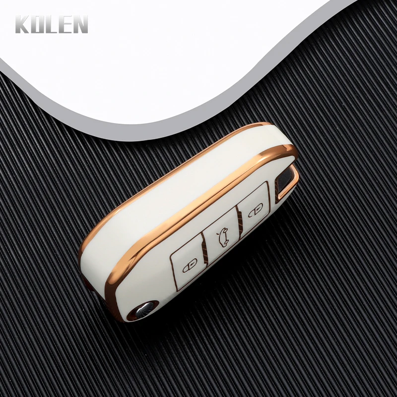 New TPU Car Flip Key Case Cover Shell For Peugeot 208 308 408 508 2008 3008 4008 5008 For Citroen C3 C4 CACTUS C6 C8 Accessories