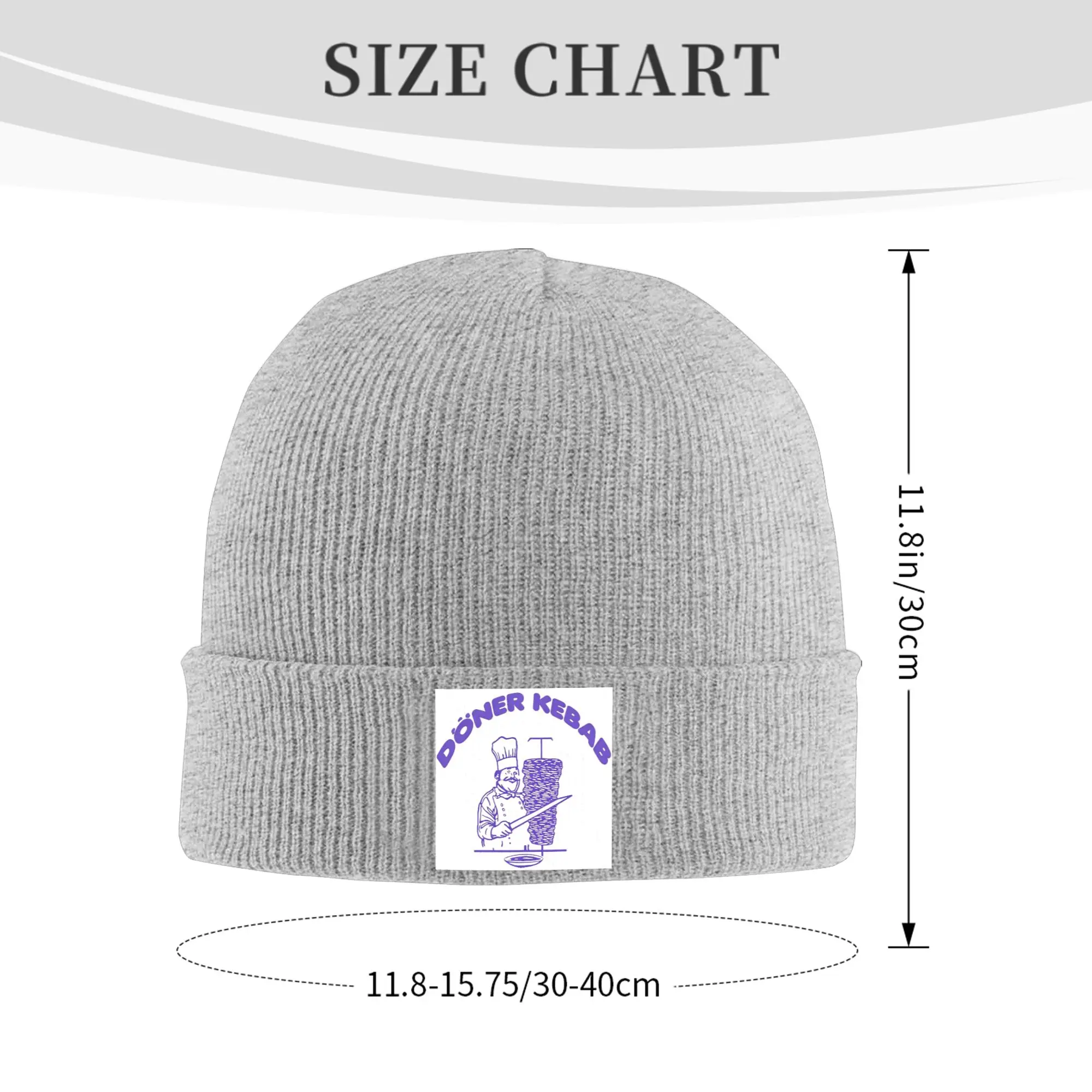 Doner Kebab Fashion Print Winter Skullies Beanies Hat Warm Autumn Knitted Hats Bonnet Caps for Women Men