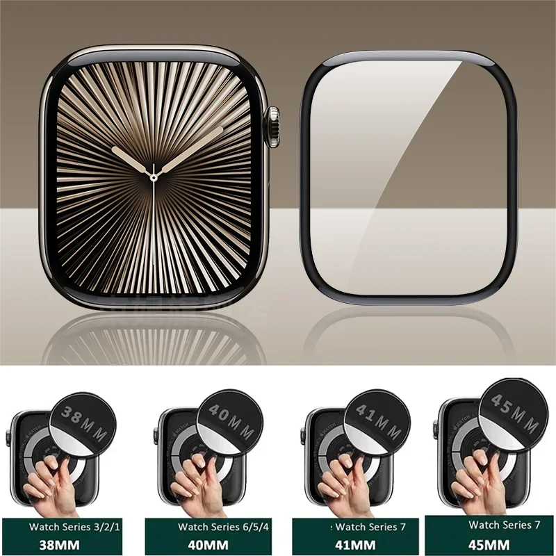 

Защитная пленка для Apple Watch Series 10-9-8-7-6-5-4-3 Se ultra2 49 мм 41 мм 45 мм 42 мм 46 мм 44 мм 45 мм аксессуары для защиты экрана