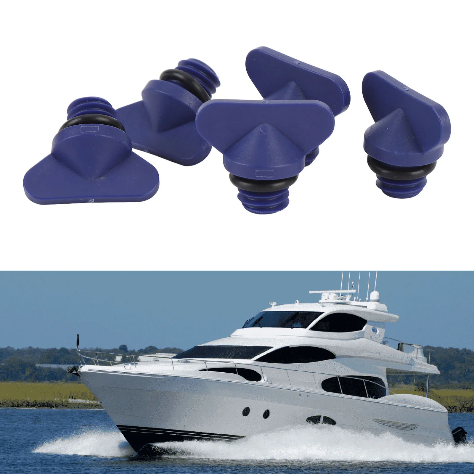 مجموعة سدادات تصريف كتلة المحرك، سدادة تصريف المحرك القوية 12-19183 مقاومة للاهتراء تمنع التسرب مع حشية للمحركات البحرية الداخلية