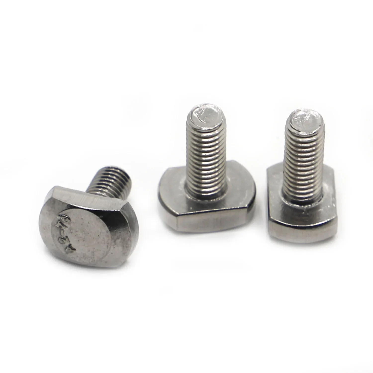 GB37 A2-70 304 Stainless Steel T-Slot Chute Rail Track T Shape Type Rectangle Hammer Head Bolt Screw M5 M6 M8 M10 M12