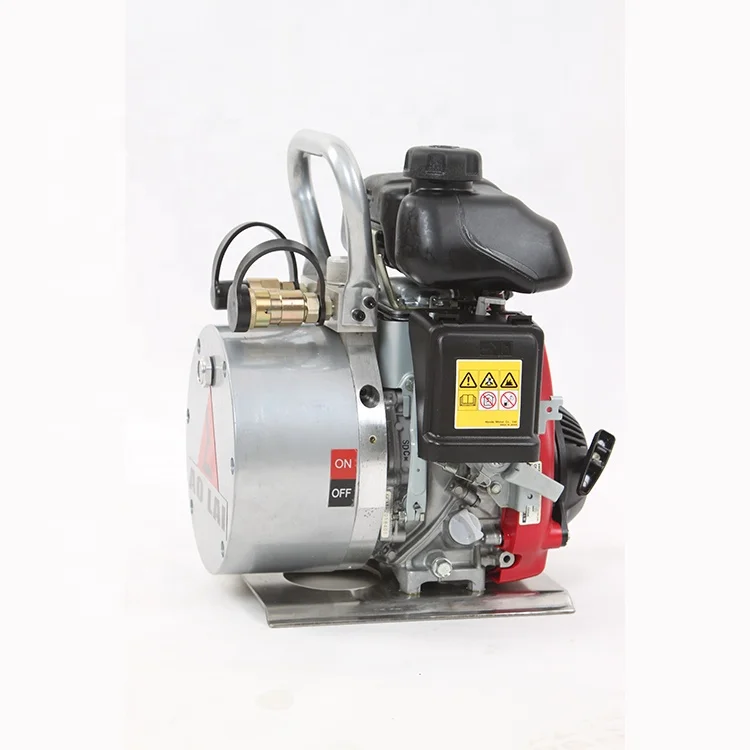 Petrol/gas powered motor pump for hydraulic rescue equipments