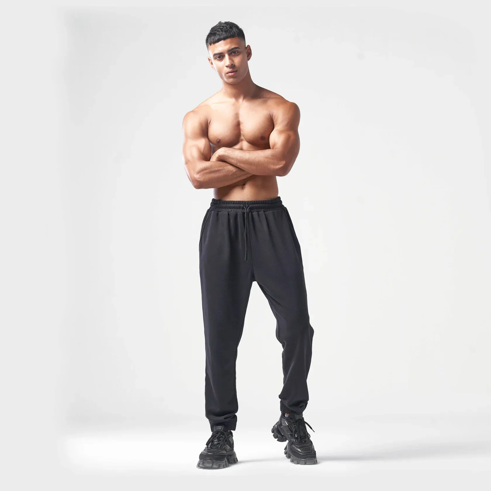 

Sports pants drawstring cuffs fitness casual running training trousers men clothing