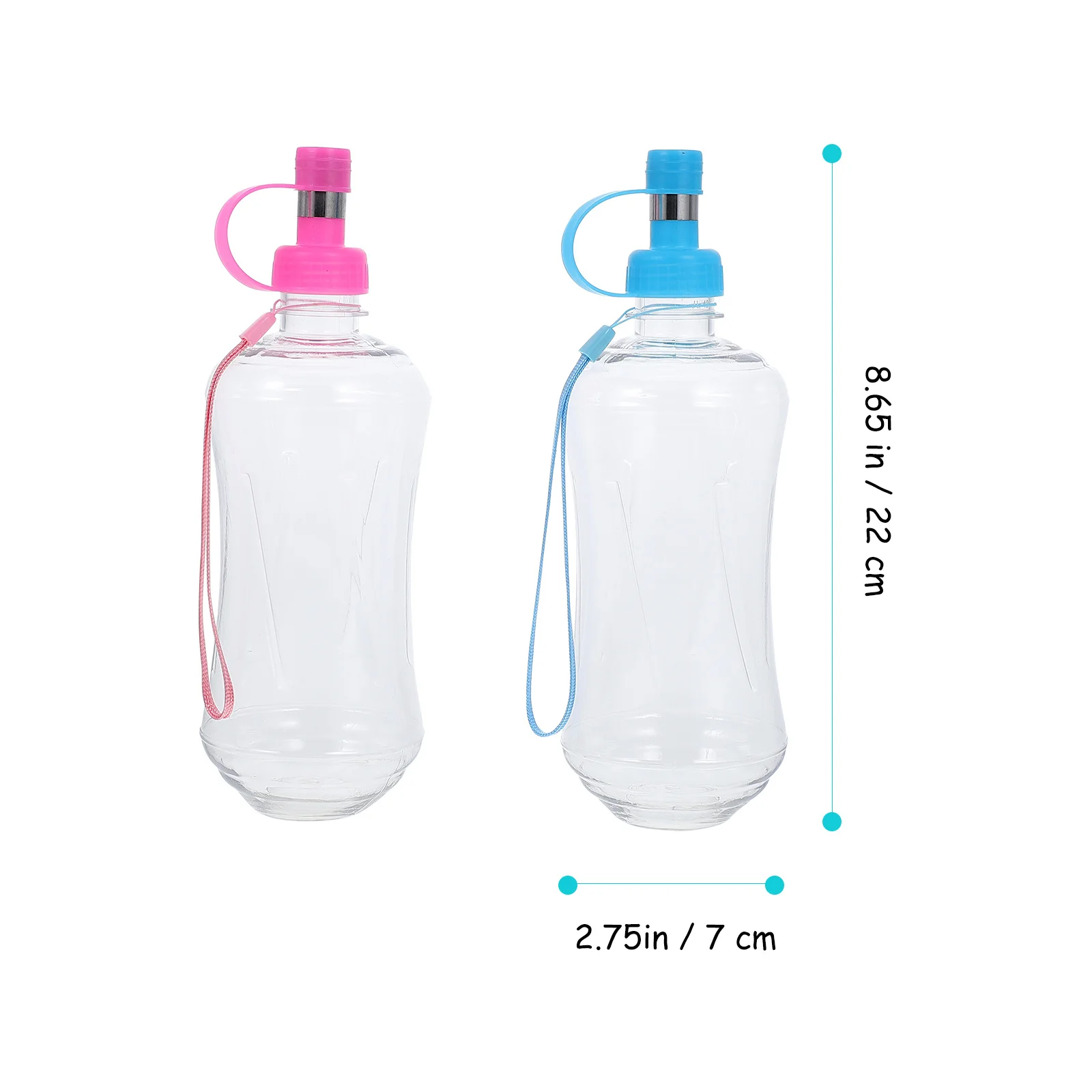 2 pezzi bottiglia d'acqua per animali domestici per cane gatto coniglio piccolo animale portatile a prova di perdite uso da viaggio all'aperto contenitore per bere durevole per