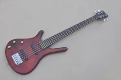 Left Handed 5 Strings Electric Bass Guitar with Rosewood Fingerboard,Chrome Hardware,Provide Customized Service