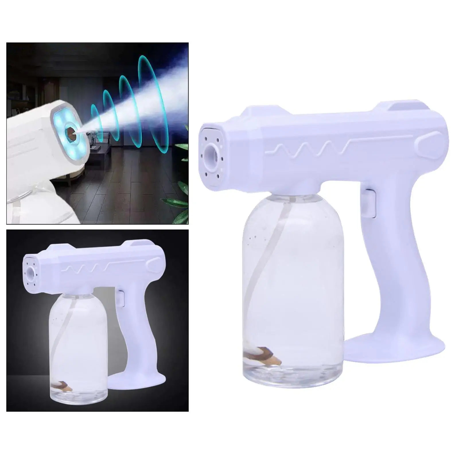 Wireless Atomizer Fogger Machine Electric Sprayer Mist 24x22cm Portable Sanitizer Disinfection Tool for Car Pet Area