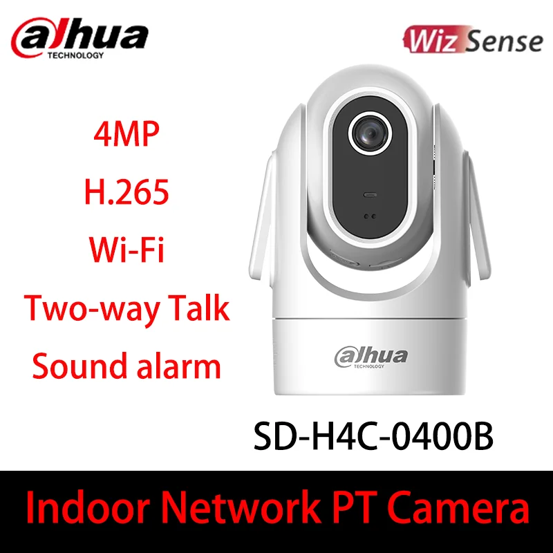 

Original Dahua SD-H4C-0400B 4MP Sound Alarm Indoor Monitoring Security Network PT Camera