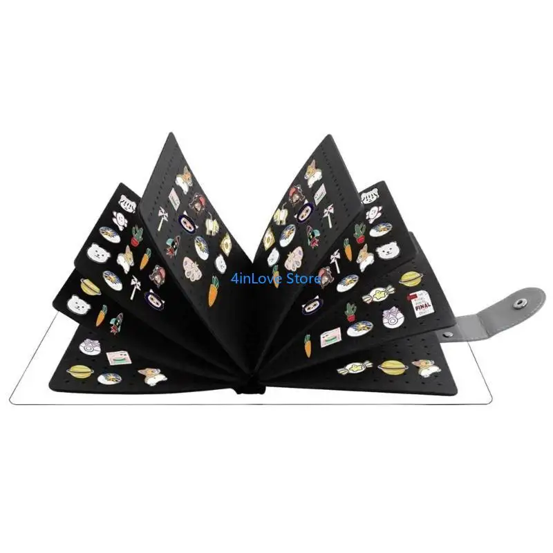 

T4MD Stylish Pin Presentation Book Pin Exhibition Stand Felt Pin Showcase Book
