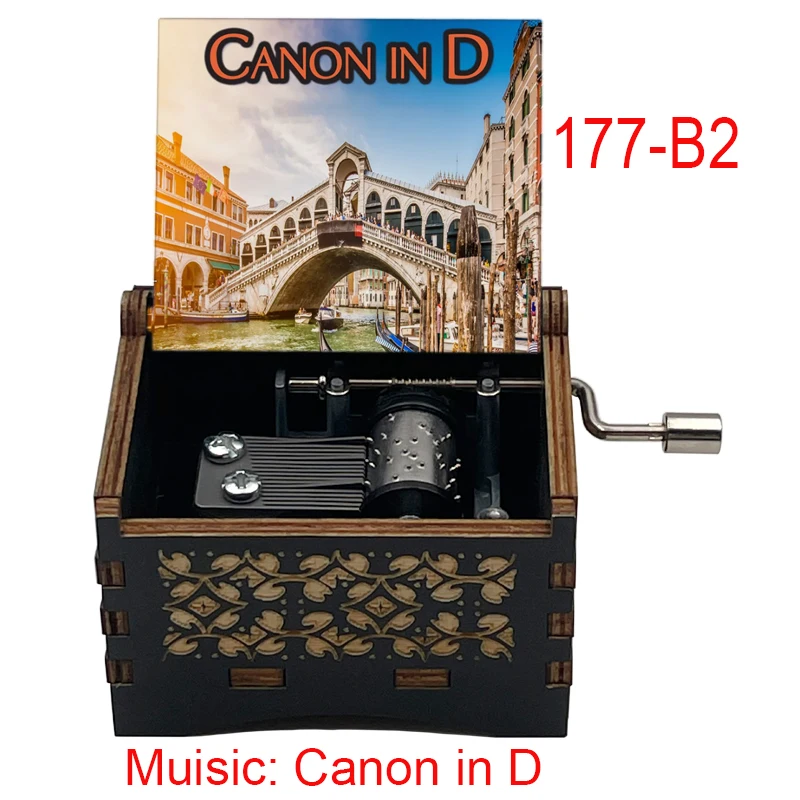 Piano Piece《Canon in D》Climax 14-seconds Adapted 18-Tone Music Box Home Decoration Ornaments Holiday Party Gifts