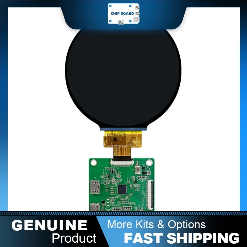 

VIEWE 4-Inch Round TFT LCD, 720×720, MIPI DSI Interface, HDMI Driver Board