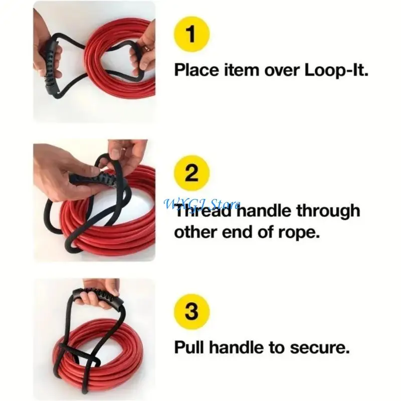 Lightweight Cable Storage Strap for Outdoors - close-up view
