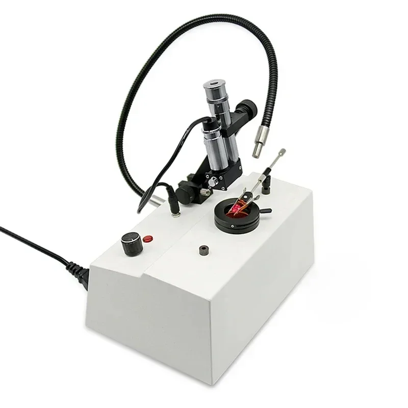 Gem Spectroscope Station With Visible Scale 50W Halogen Dual Lights Prism Spectroscope 400-700nm