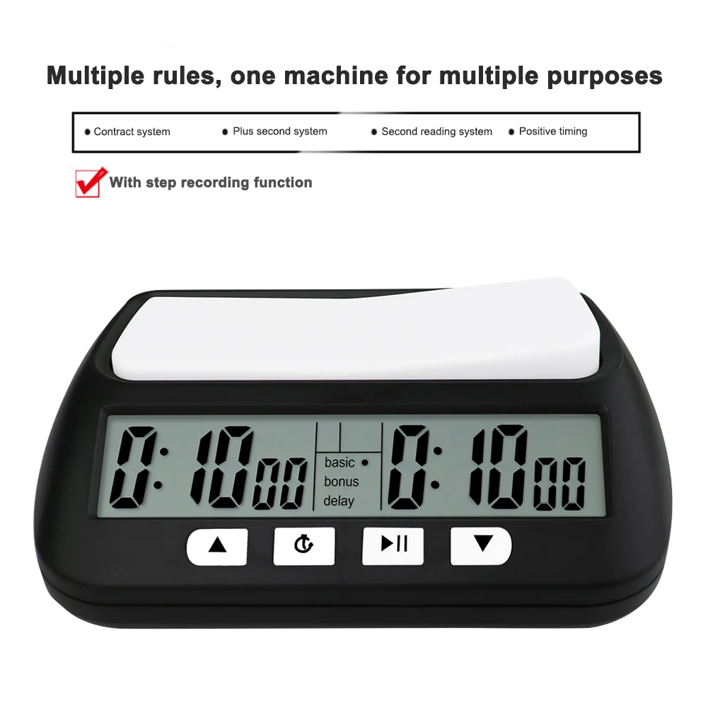 Professional Board Game Timer Count Up Down Competition Hour Meter Table Games Chess Clock Digital for International Chess view 6