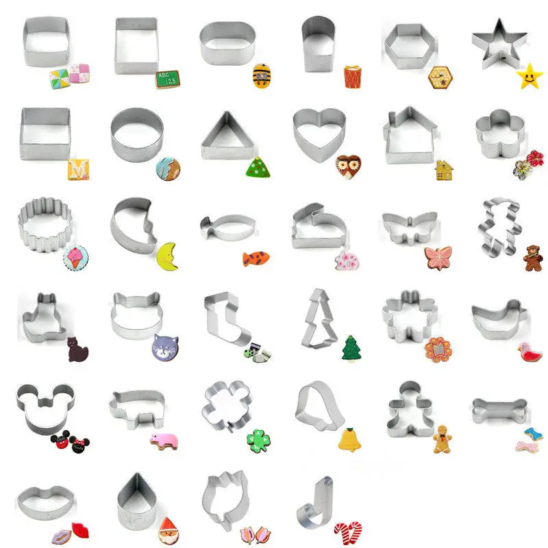 Aluminum alloy Cookie Cutter Gingerbread Mold Biscuit Cookie moule Pastry Cake sugarcraft Baking Mould skeleton gnome