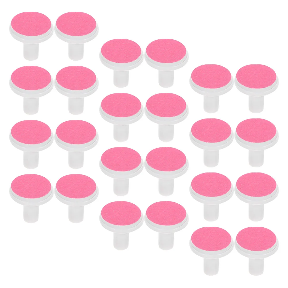 

24 pcs Baby Nail Grinder Heads Electric Trimmer Pads Red 1-6 Months Safe Sandpaper Material Nail Files for Infant Toddler