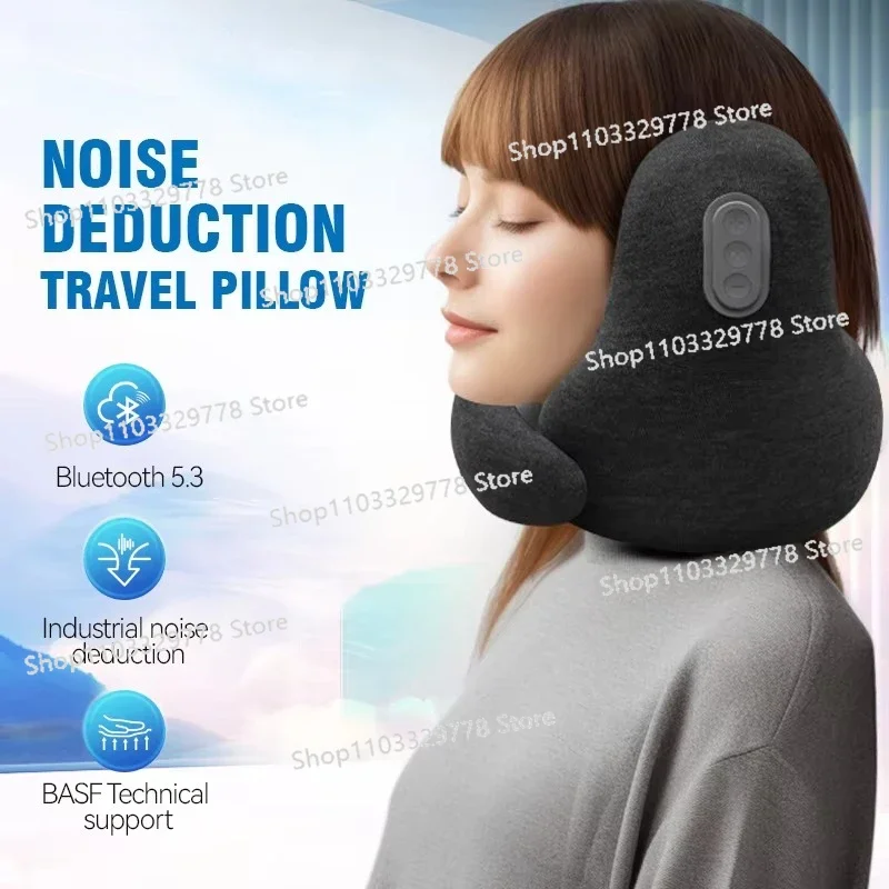 New Arrival Comfortable Cervical U Shaped Plane Car Office Noise Reduction Memory Foam Travel Neck Support Pillow